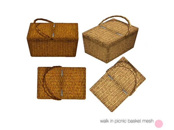 Sims 3 — Picnic Basket Mesh by DOT — Picnic Basket Mesh by DOT of The Sims Resource