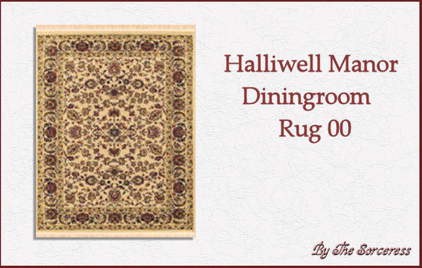 Sims 2 — Halliwell Manor rug Diningroom 00 by thesorceress — This is the second part of the Halliwell Manor Rugs set. All