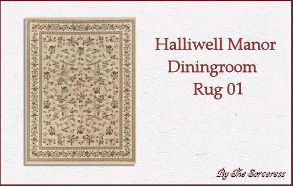 Sims 2 — Halliwell Manor Diningroom rug 01 by thesorceress — This is the second part of the Halliwell Manor Rugs set. All