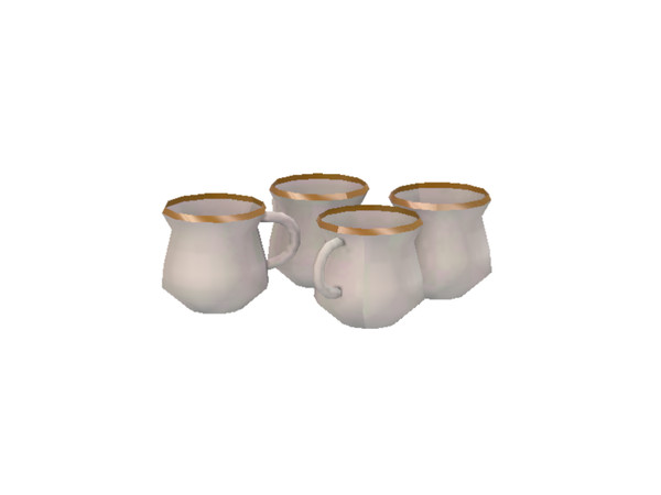 Sims 3 — Narancs Tea Cups by Flovv — A set of pretty small tea cups.