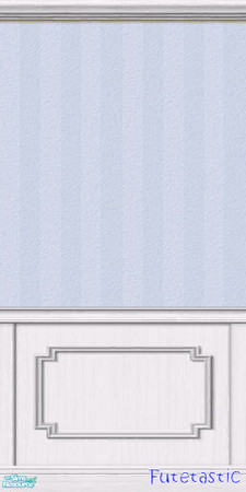 Sims 2 — Wallpaper Set #2 - Blue Stripes Recolor by Futetastic — A recolor of a maxis made stripes in soft blue tones.