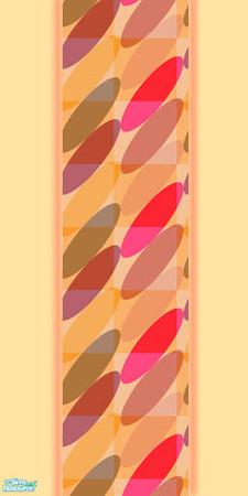 Sims 2 — Groovy RETRO Bedroom Set 2 - Wallpaper 2 by Alyosha — Second Bedroom set for the SA Retro Theme week! This time,