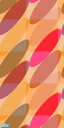 Sims 2 — Groovy RETRO Bedroom Set 2 - Wallpaper 1 by Alyosha — Second Bedroom set for the SA Retro Theme week! This time,