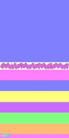 Sims 2 — Rainbow (pastel) set - wall 2 by porcha27 — part of the Rainbow (pastel) set