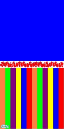 Sims 2 — Rainbow (Kiddies) Set - Rainbow Wall 3 by porcha27 — Wall 3 - part of the Rainbow (kiddie) set