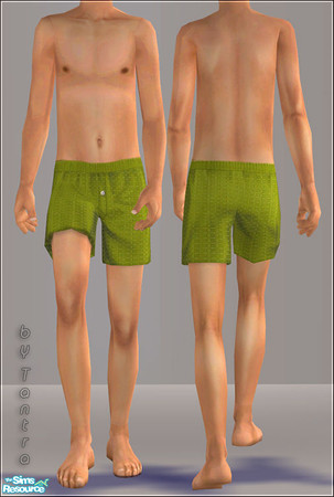 Sims 2 — CM Undies - Green by Tantra — 