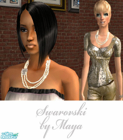 Sims 2 — Swarovski necklace set - nec13 by maya87 — don\'t forget the mesh!!!