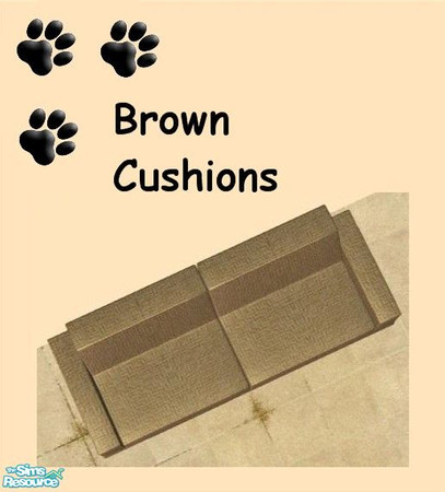 Sims 2 — Mr Section Recolors Part 2 - Brown Mr Section Cushions by MinnieMinPin — 