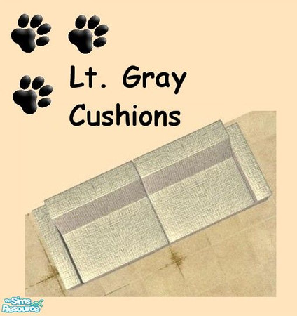 Sims 2 — Mr Section Recolors Part 2 - Light Grey Mr Section Cushions by MinnieMinPin — 