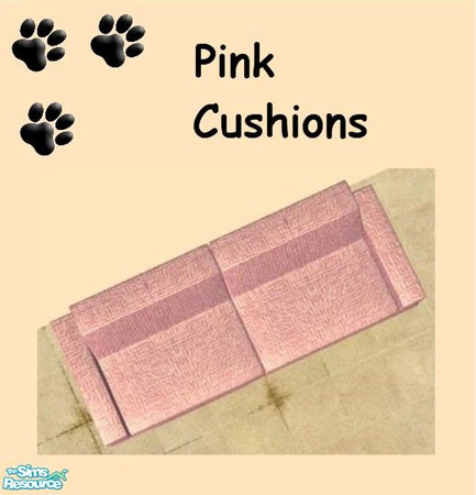 Sims 2 — Build a Couch Recolors Part 1 - Pink Mr Section Cushions by MinnieMinPin — 