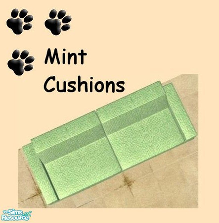 Sims 2 — Build a Couch Recolors Part 1 - Mint Mr Section Cushions by MinnieMinPin — 