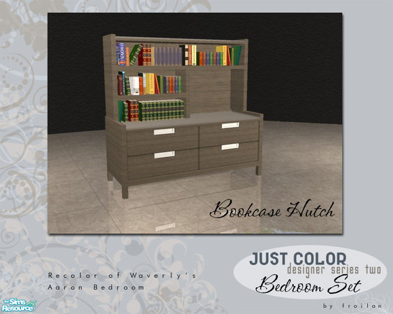 Sims 2 — Just Color Series Two Bedroom - Bookcase by froilan — Just color and nothing more. Series Two brings modern,