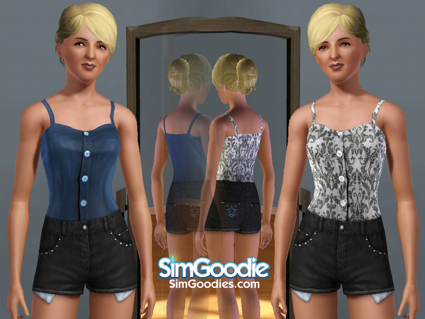 Sims 3 — Lationo Suntop by aleahl213 — A simple and elegant top based on Topshop's Latino Suntop!