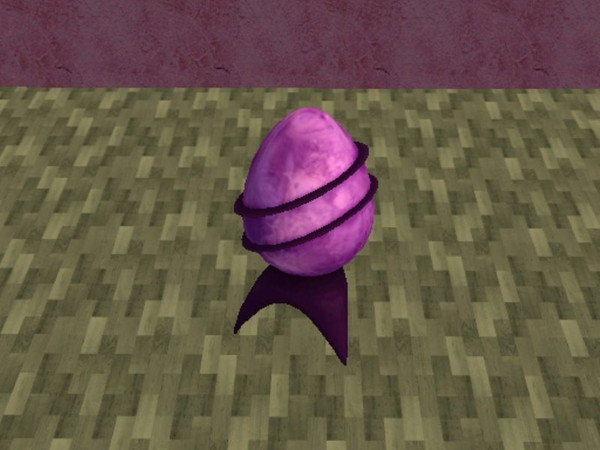 Sims 2 — Space Egg recolors set - Purple by zaligelover2 — A \"space egg\" sculpture recolor.