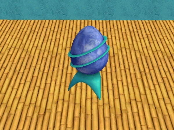 Sims 2 — Space Egg recolors set - Blue by zaligelover2 — A \"space egg\" sculpture recolor.