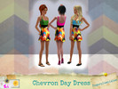 Sims 3 —  Chevron Day Dress by sugarplumpixies2 — A cute dress for everyday and formal wear. Has a chevron pattern for