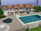 Sims 3 — Sweet boulevard by mariith2 — 1st floor: the kitchen, the living room and an inside pool. 2nd floor: 2 bedrooms,