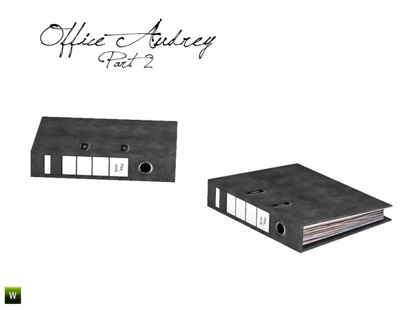 Sims 3 — Audrey Office File lie by BuffSumm — File (stackable) matching the Audrey Office Set in addition for the *Audrey