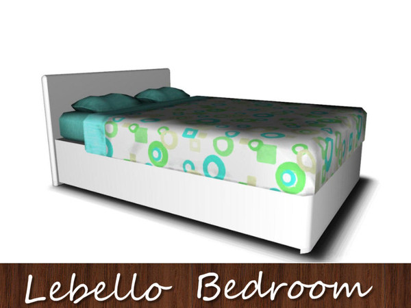 Sims 3 — Lebello Double Bed by IrishStar — Lebello Double Bed by IrishStar @ TSR 2012
