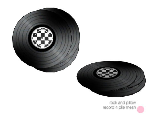 Sims 3 — Pillow Record 4 Pile Mesh by DOT — Pillow Record 4 Pile Mesh by DOT of The Sims Resource