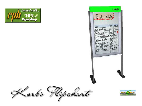 Sims 3 — S3C Korbi Flipchart  by ruhrpottbobo — S3C Korbi Flipchart 