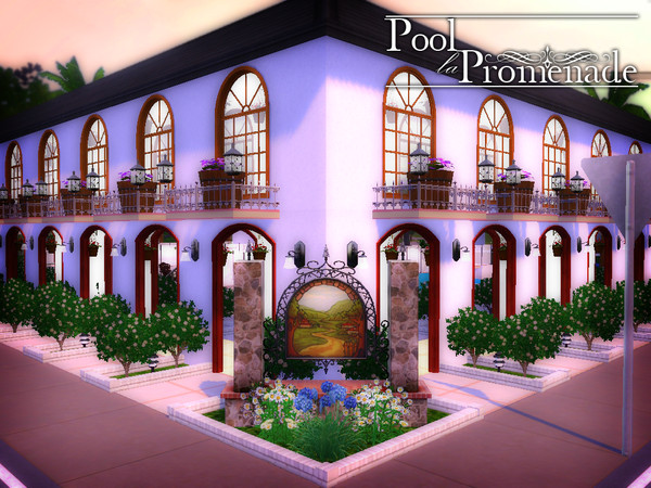 Sims 3 — Pool la Promenade by bigbrother2 — Inspired by the waterside escapes of Italy and Greece, the Promenade is one