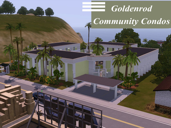 Sims 3 — Goldenrod Community Condos by comet65 — A Unit has just opened up in this Condo complex! The little