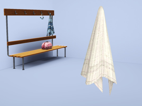 Sims 3 — Hanging Towel by Cyclonesue — The same towel found in every changing room - apparently no-one's. Made to hang