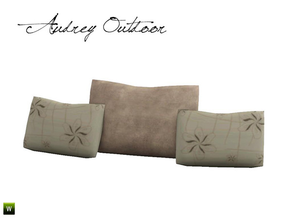 Sims 3 — Audrey Outdoor Loveseat Pillow by BuffSumm — Pillow for the loveseat matching the *Audrey Outdoor Set* appendent