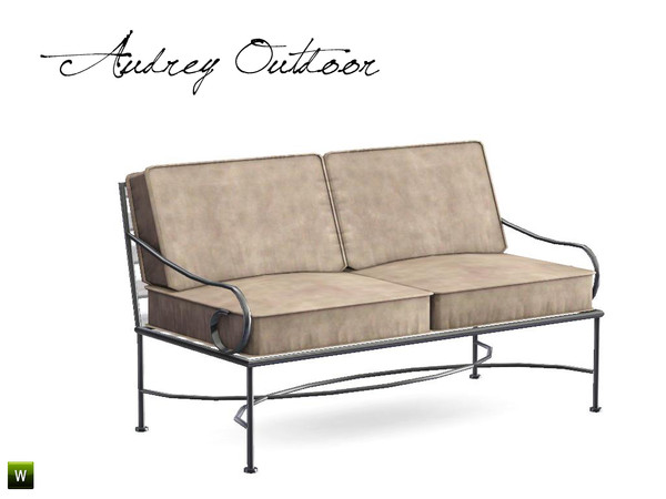 Sims 3 — Audrey Outdoor Loveseat by BuffSumm — Loveseat matching the *Audrey Outdoor Set* appendent to the *Audrey