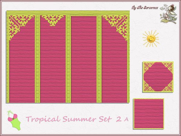 Sims 2 — Tropical Summer set 2A by thesorceress — This is the second set in The Tropical sets series. In the first set i
