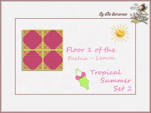 Sims 2 — JJs Floor 1 F_L Tropical Summer set 2A by thesorceress — This is the second set in The Tropical sets series. In