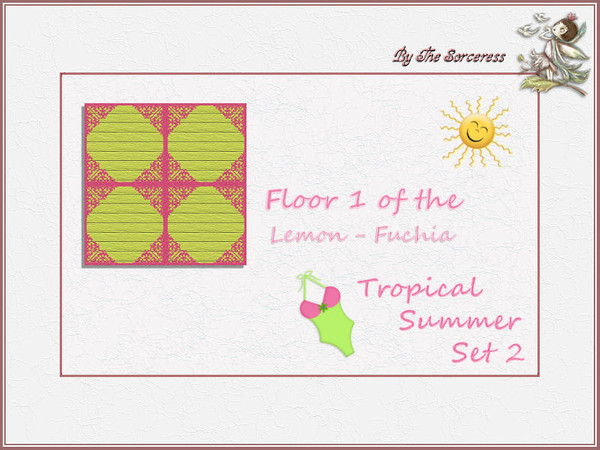 Sims 2 — JJs Floor 1 L_F Tropical Summer set 2B by thesorceress — This is the second set in The Tropical sets series. In