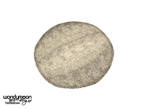 Sims 3 — Ted Rug - Round by wondymoon — - Bedroom Ted - Rug - Round - wondymoon@TSR - August'2012