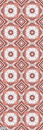 Sims 2 — Studio K Extravagance - Burnt Coral by StudioKhagerks — A very loud, make-you-dizzy, but still very cool
