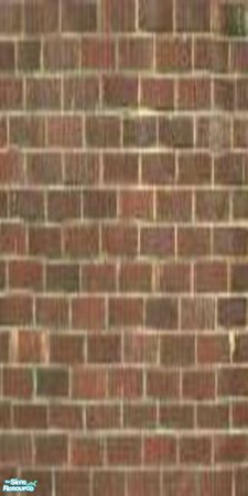Sims 2 — Brown Brick Wall by Chris441962 — A brown brick wall for your sims homes. A nice change from the walls that