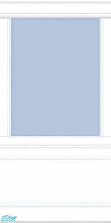 Sims 2 — Vintage Charm Bedroom Wall I by Cashcraft — A blue wall for the Vintage Charm Bedroom set.