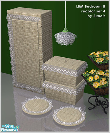 Sims 2 — LBM Bedroom B - Recolor set 4 by Sunair — LBM Bedroom B - Recolor set 4 (nature)