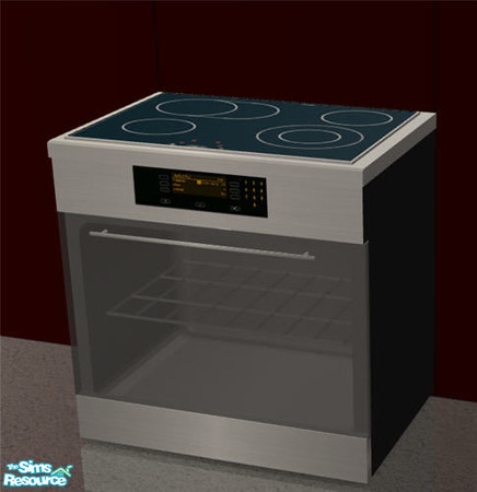 Sims 2 — Kitchen Mondo - Black Velvet Stove by Sasilia — 