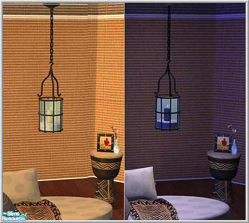 Sims 2 — addition to africa set -iron lamp by Birgit43 — only a lamp