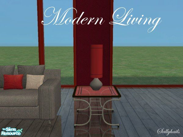 Sims 2 — Modern Living - Harrods End Table by sallyhails — Recolour of Mummysim\'s fabulous Harrods Lounge Set