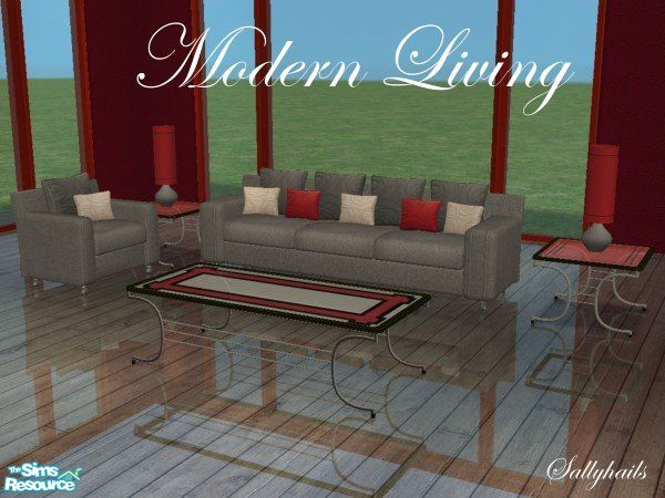 Sims 2 — Modern Living by sallyhails — Recolour of Mummysim\'s fabulous Harrods Lounge Set
