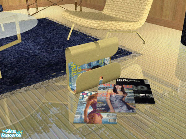 Sims 2 — The High Life - Magazine Rack by SimanthaRat — Full of current issues of your fav mags