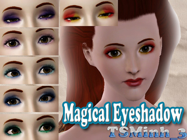 Sims 3 — Magical Eyeshadow by TsminhSims — This makeup will change your Sims into anew look like a Magical Fairy