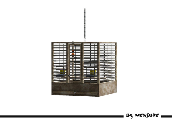 Sims 3 — Cottage Garden_Bird Cage by mensure — Bird Cage by mensure. Simple cage, to keep your lovely pets in the garden