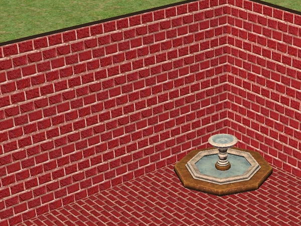 Sims 2 — Brick Walls Set - cherry by zaligelover2 — Brick wall covering.