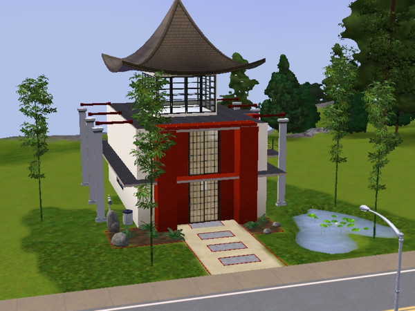 Sims 3 — Asian Modern Tower 爱和平和豪华 (Love of Peace &