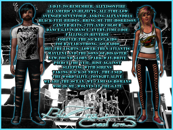 Sims 3 — Adult_Female_Band_Shirts 2 of 3 by blizra2 — 
