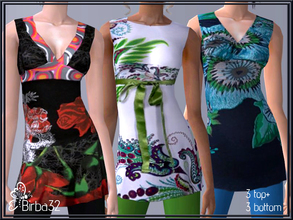Sims 2 — Desigual dress with leggings by Birba32 — Inspired to Desigual brand. You can mix top and bottom. For adult