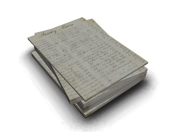 Sims 3 — Pile of papers by Cyclonesue — Fiddled accounts going back to the times before anyone noticed! By Cyclonesue for